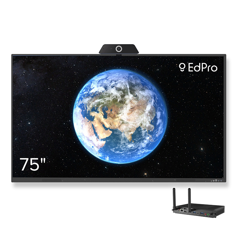 Інтерактивна панель EdPro Touch S 75" (ETP75S), OPS ПК (Intel i5 12Gen/16/512/W11Pro), настінне кріплення, веб камера 4к